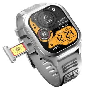 Fire-Boltt 4G Pro Volte Calling Smart Watch- 2.02” TFT Display, 4G Nano-SIM GPS, Health Suite, Sports Modes, 400mAh Battery (Gray)