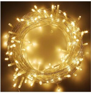 EmmEmm 45 LEDs 11.18 m Gold Steady String Rice Lights(Pack of 1)