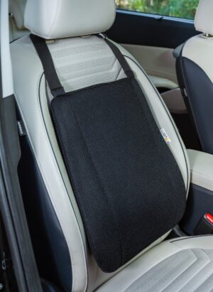 FOVERA Car Backrest Ergonomic Memory Foam Cushion Back / Lumbar Support(Black)