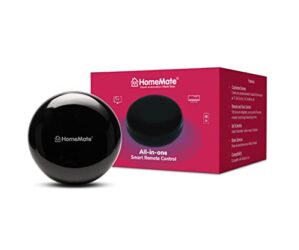 HomeMate® Wi-Fi Smart IR Control Hub (Pack of 1) | Smart Air Conditioner Remote | Compatible with Alexa, Google Home | All in One Infrared Remote for Smart Home | Black