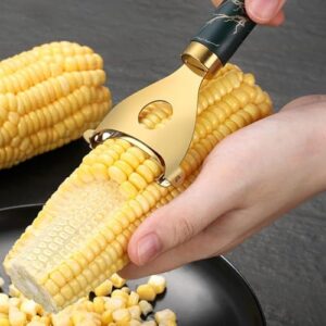 Lemonzza Stainless Steel Corn Peeler with Ergonomic Ultra Sharp Blades for Effortless Kernel Removal | Stripper Corn Remover Cutter Peeler