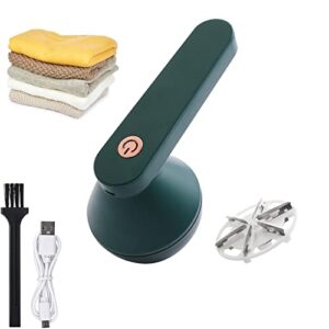 LONGLUAN Terrain Hill Electric Lint Remover Rechargeable, Portable Lint Remover, Pill Fuzz Remover, Fabric Shaver With Effective Lint Shaver For Clothing Furniture Carpet Lint Balls Bobbles (Green)