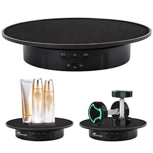 Supvox® 1Pcs Electric Rotating Display Stand, USB Charge 360 Degree Rotating Turntable, 20CM /Load 8KG, Multi-Functional Rotary Table for Photography Products Shows, Jewelry, Cake (Without Battery)